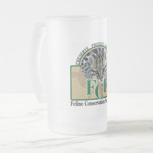 Tasse-Mitte Logo Mattglas Bierglas (Vorderseite Links)
