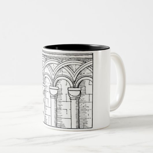 Tasse mittelalterliche Architektur (VorderseiteRechts)
