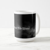 Tasse mitten im Winter (VorderseiteRechts)