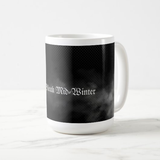 Tasse mitten im Winter (VorderseiteRechts)