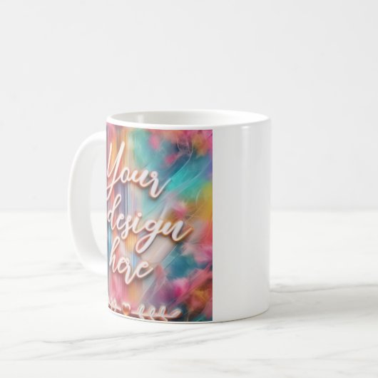 Tasse Mockup (Vorderseite Links)