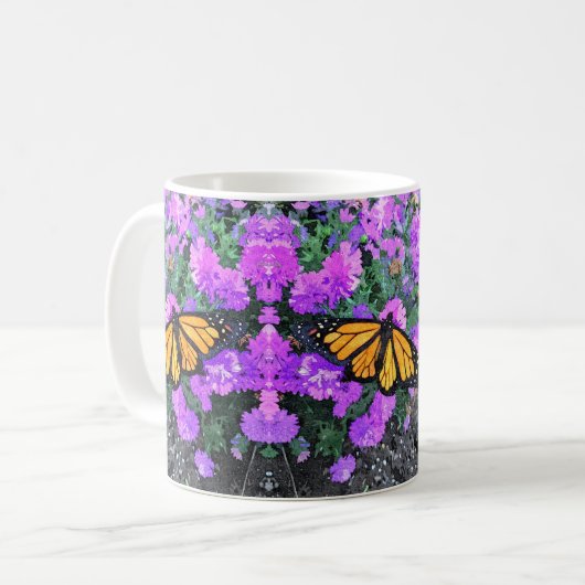 Tasse Monarch & Asters (Vorderseite Links)