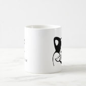 Tasse. Monogramm-Katze Kaffeetasse (Mittel)