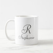 Tasse. Monogramm-Katze Kaffeetasse (Links)