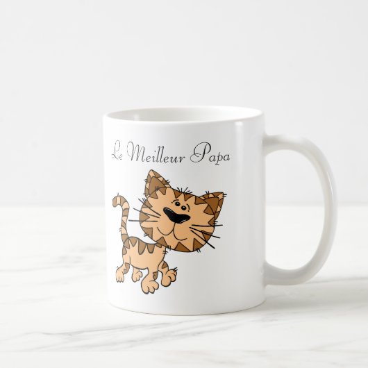 Tasse. Monogramm-Nachricht Cat. Kaffeetasse (Rechts)