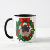 Tasse Moo Deng frohe Weihnachten. (Links)