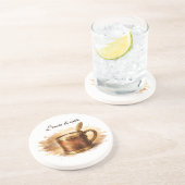 Tasse Morgentinte Getränkeuntersetzer (Seite)