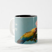Tasse Morning Garden Birds Keramik Kaffee (Vorderseite Links)