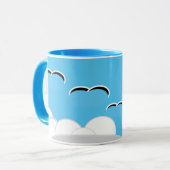 Tasse - Möwen über Wolken (Vorderseite Links)