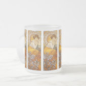 Tasse: Mucha - Jugendstil - Topaz Mattglastasse (Vorderseite Links)