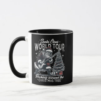 Tasse Mug de Noël Père Noël Rétro Rock