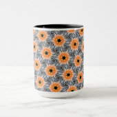 Tasse MUG Jimette Design orangees weißes schwarzes (Zentrum)