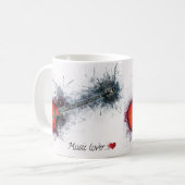 Tasse Music Lover Gitarre (Vorderseite Links)