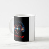 Tasse Music Lover Herz (Vorderseite Links)