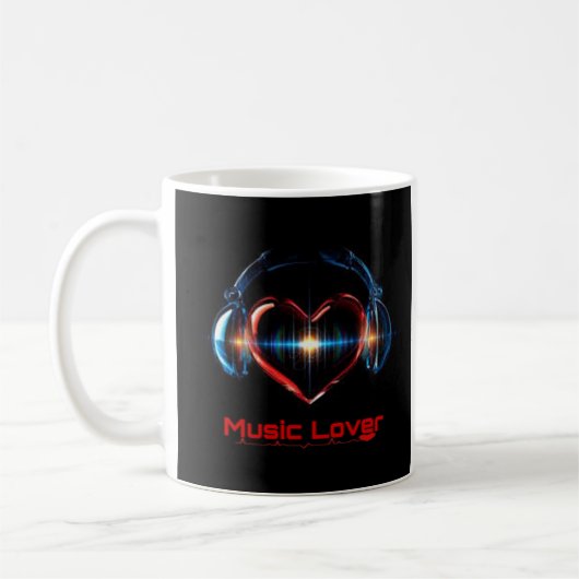 Tasse Music Lover Herz (Links)