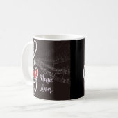 Tasse Music Lover Noten (Vorderseite Links)