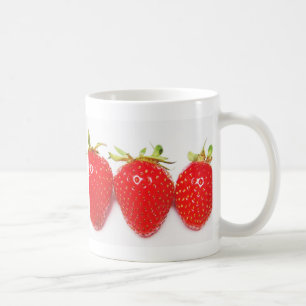Tasse Muster aus Erdbeeren