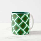 Tasse - Muster für grüne Ziegel (VorderseiteRechts)