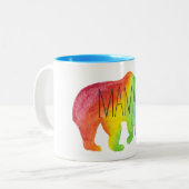 Tasse Mutter-Bear Watercolor Family Pride (Vorderseite Links)