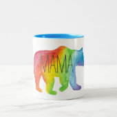 Tasse Mutter-Bear Watercolor Family Pride (Mittel)