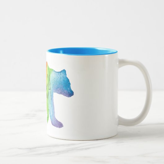 Tasse Mutter-Bear Watercolor Family Pride (Rechts)