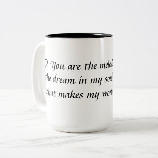 Tasse My Heart's Melodie (Vorderseite Links)
