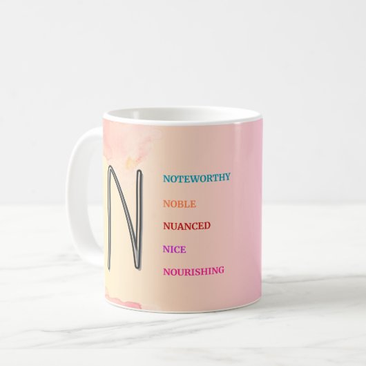 Tasse "N" (11oz) (Vorderseite Links)