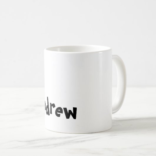 Tasse - Name mit dem Anfangsbuchstaben A (VorderseiteRechts)