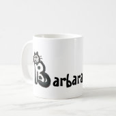 Tasse - Name mit dem Anfangsbuchstaben B (Vorderseite Links)