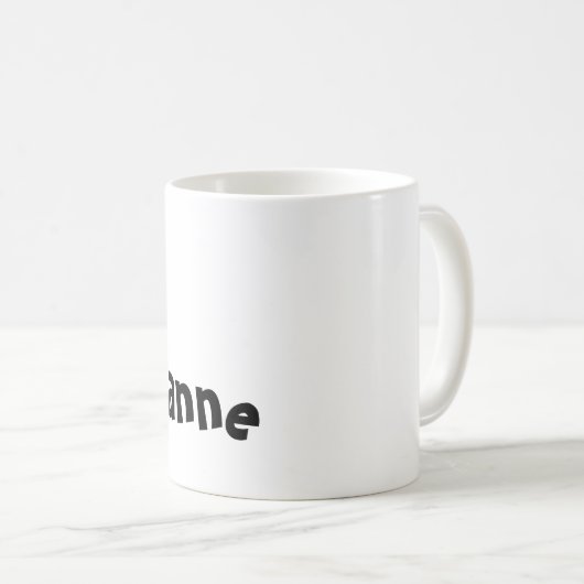 Tasse - Name mit dem Anfangsbuchstaben D (VorderseiteRechts)