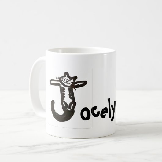 Tasse - Name mit dem Anfangsbuchstaben J (Vorderseite Links)