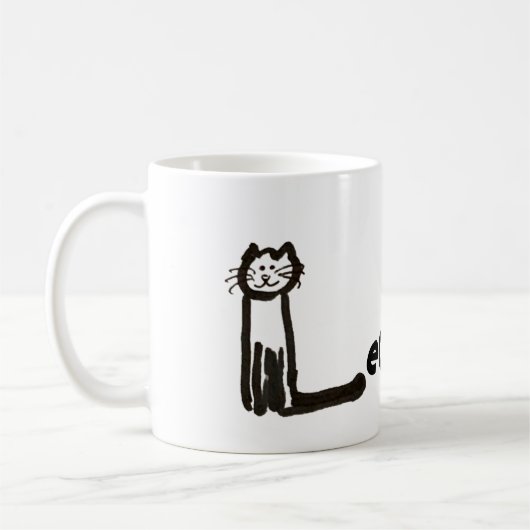 Tasse - Name mit dem Anfangsbuchstaben L (Links)