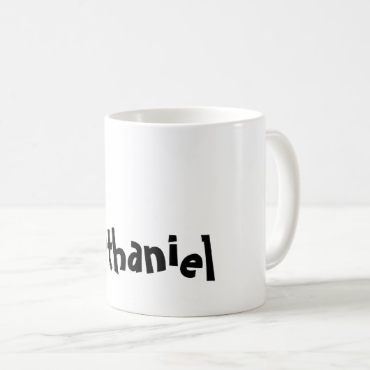 Tasse - Name mit dem Anfangsbuchstaben N (VorderseiteRechts)