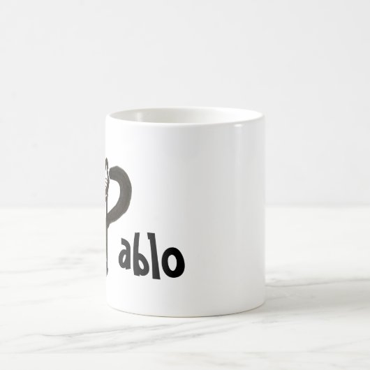 Tasse - Name mit dem Anfangsbuchstaben P (Mittel)