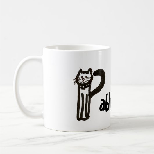 Tasse - Name mit dem Anfangsbuchstaben P (Links)