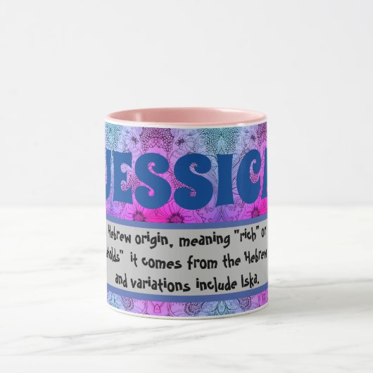 Tasse - Namen (Jessica) (Zentrum)