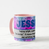 Tasse - Namen (Jessica) (Vorderseite Links)