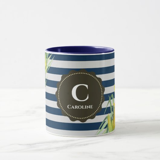 Tasse Navy Gray Stripes (Zentrum)