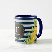 Tasse Navy Gray Stripes (VorderseiteRechts)