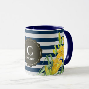 Tasse Navy Gray Stripes