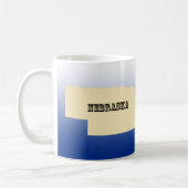 Tasse - Nebraska Staat Karte mit der Stadt (Links)