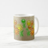 Tasse - Neon-Blume (VorderseiteRechts)