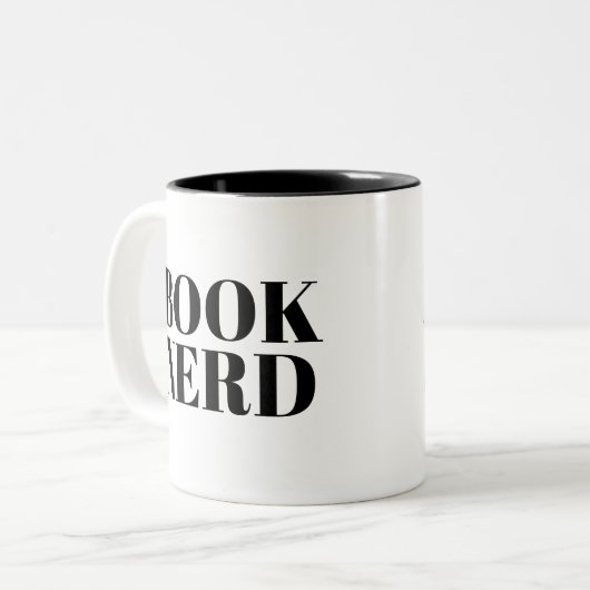 Tasse Nerd buchen | Niedlich Book Lover Slogan Tas (Vorderseite Links)