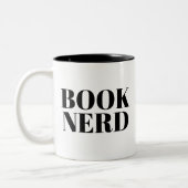 Tasse Nerd buchen | Niedlich Book Lover Slogan Tas (Links)