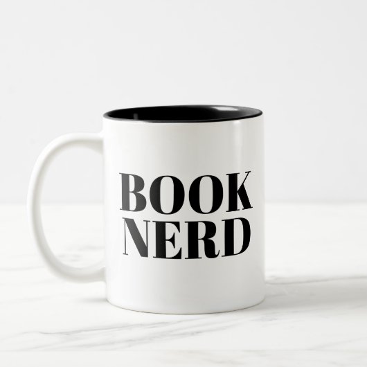 Tasse Nerd buchen | Niedlich Book Lover Slogan Tas (Links)