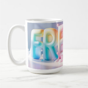 Tasse Neue 3D-Schrift