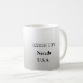Tasse - Nevada Kontur Karte mit City (VorderseiteRechts)