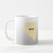 Tasse - Nevada Kontur Karte mit City (Links)