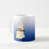 Tasse - New Hampshire Staat Map mit City (Vorderseite Links)