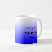 Tasse - New Jersey Staat Map mit City (VorderseiteRechts)